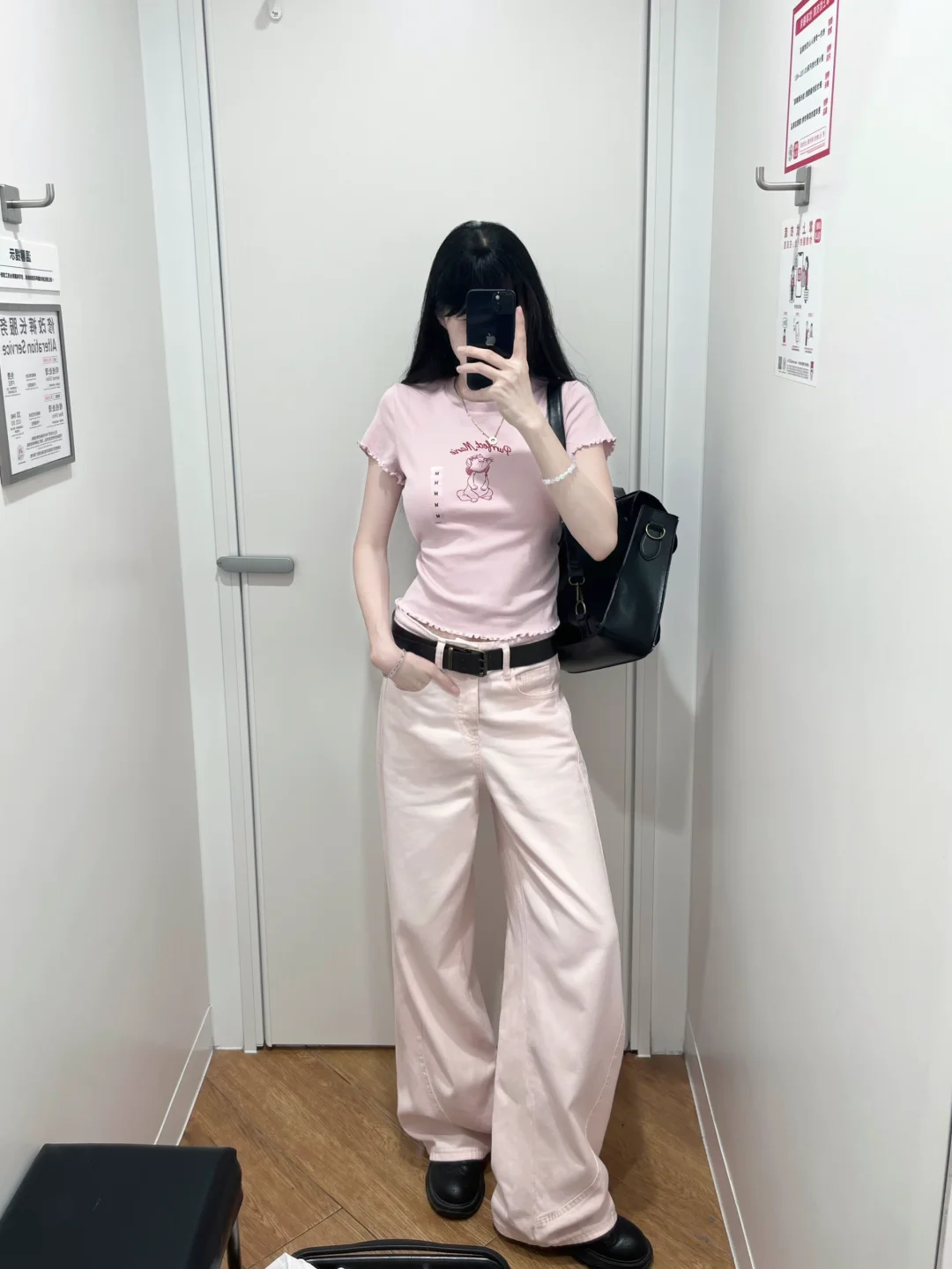 优衣库你就联名bm吧~🍥粉baby小t好韩好温柔！！