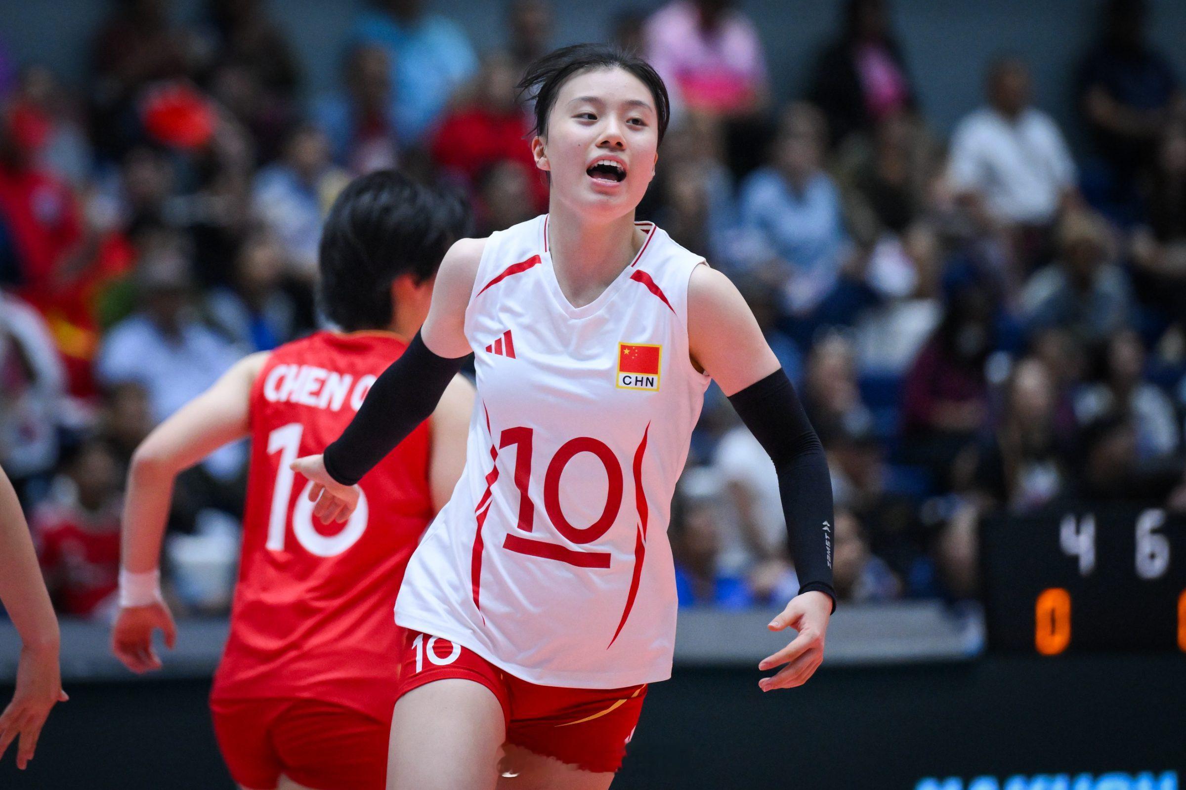 2026U18女排亚锦赛 决赛 韩国vs中国 的比赛第二局，中国队以25-16获