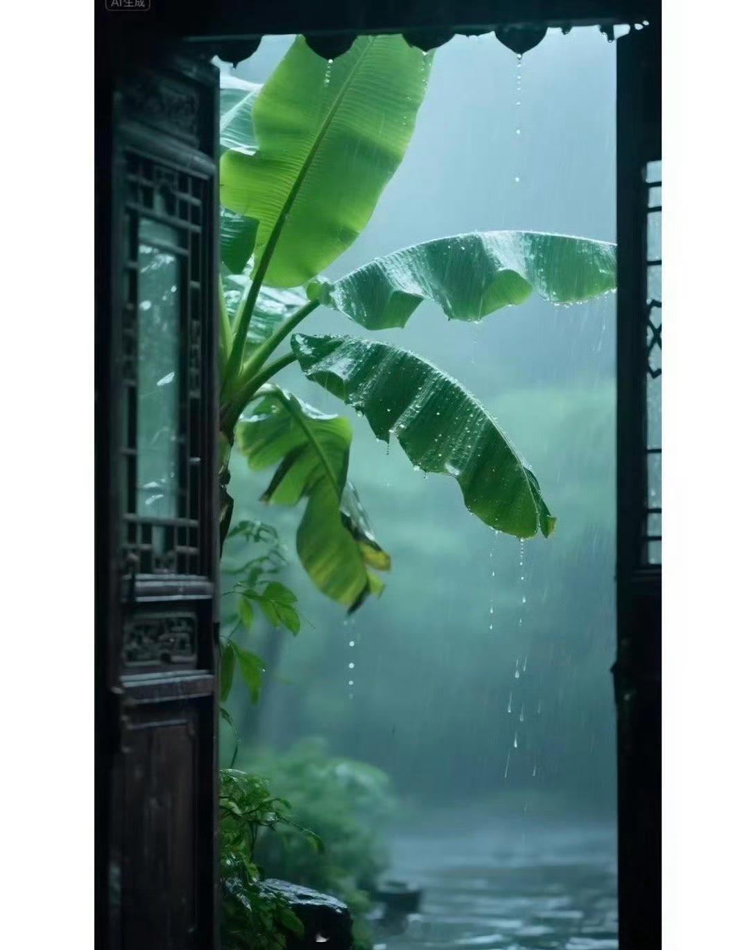 《秋雨》——张爱玲雨，像银灰色黏湿的蛛丝，织成一片轻柔的网，网住了整个秋的世界。