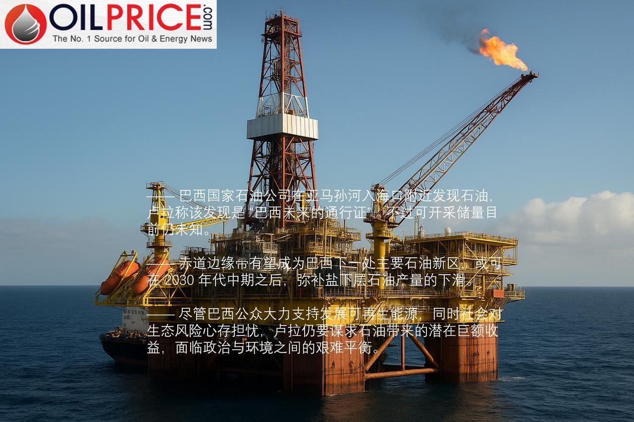 巴西宣布获得海上石油新发现，石油新区或将让其石油繁荣延续数十年

巴西总统卢拉对