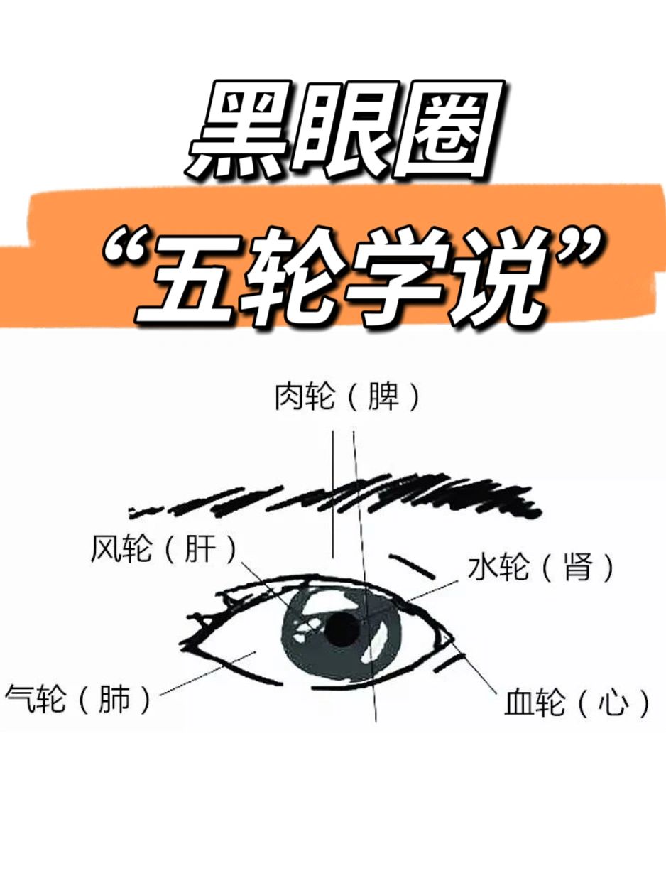 黑眼圈，五轮学说
