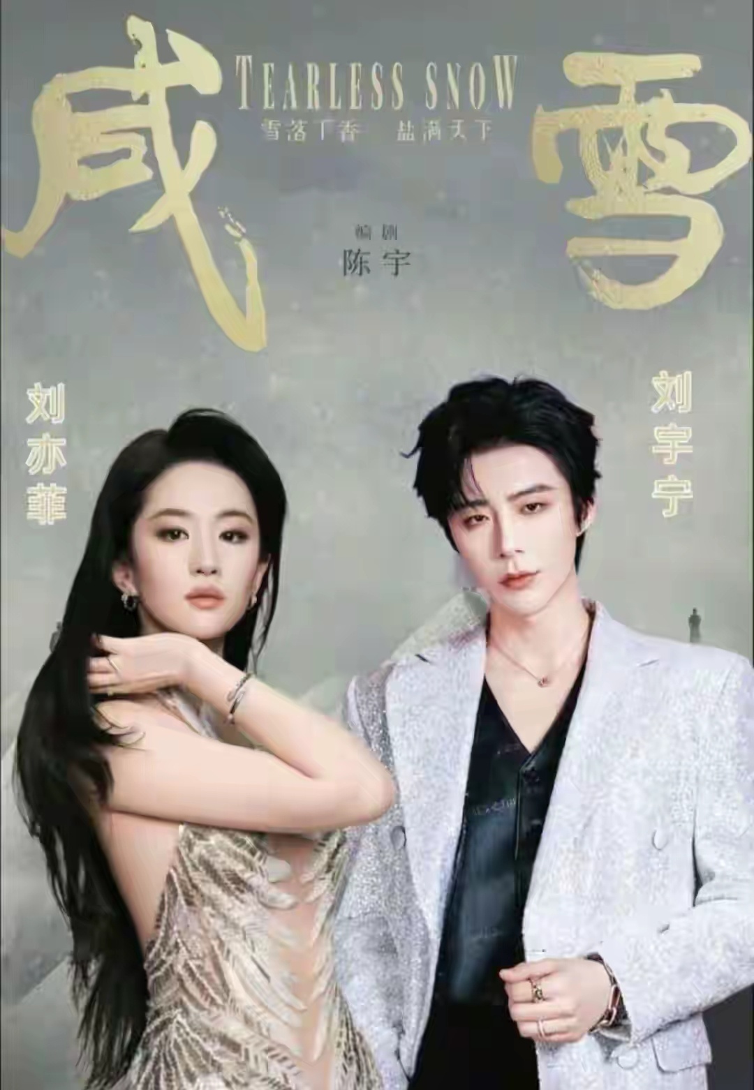刘亦菲这次不靠古装仙气滤镜了，现身《咸雪》片场，手里拿着泛黄老旧的盐引账本，指甲
