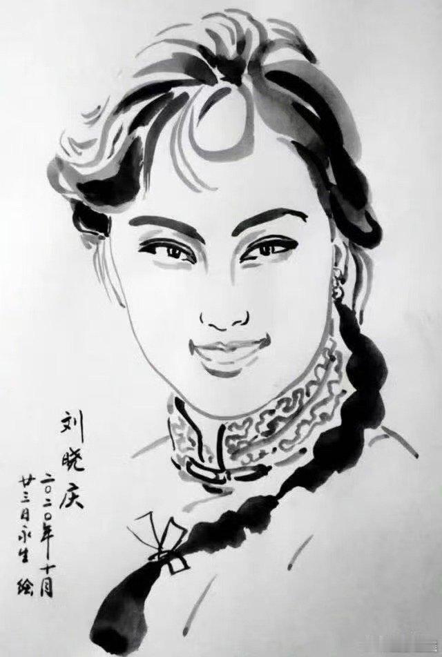 刘晓庆晒肖像画刘晓庆分享朋友们画的肖像刘晓庆分享朋友们画的肖像，好看，[爱你][