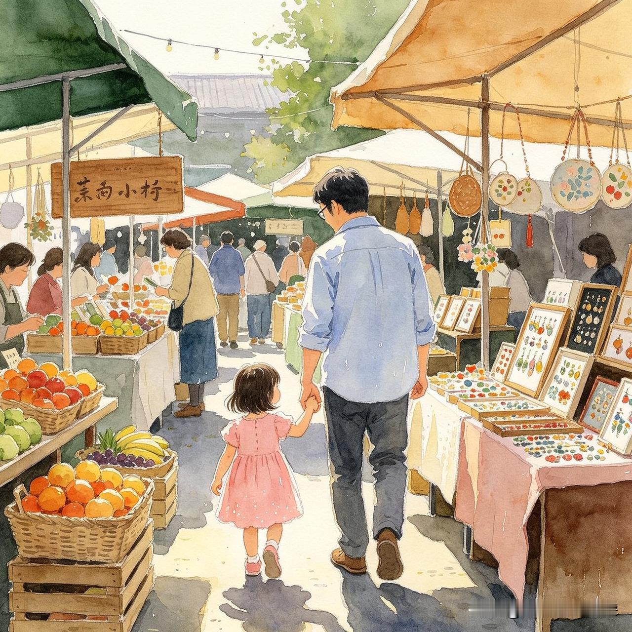 带雪宝去大学城里摆摊，可结果却出人意料。

前几天商场里来了一群大学生，跟我说起