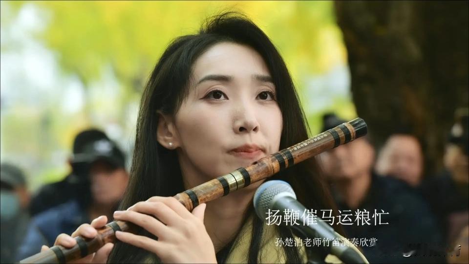 孙楚泊：地域感十足的“美名”，紫竹院是演出理想之地。

最近孙楚泊火出了圈。她的