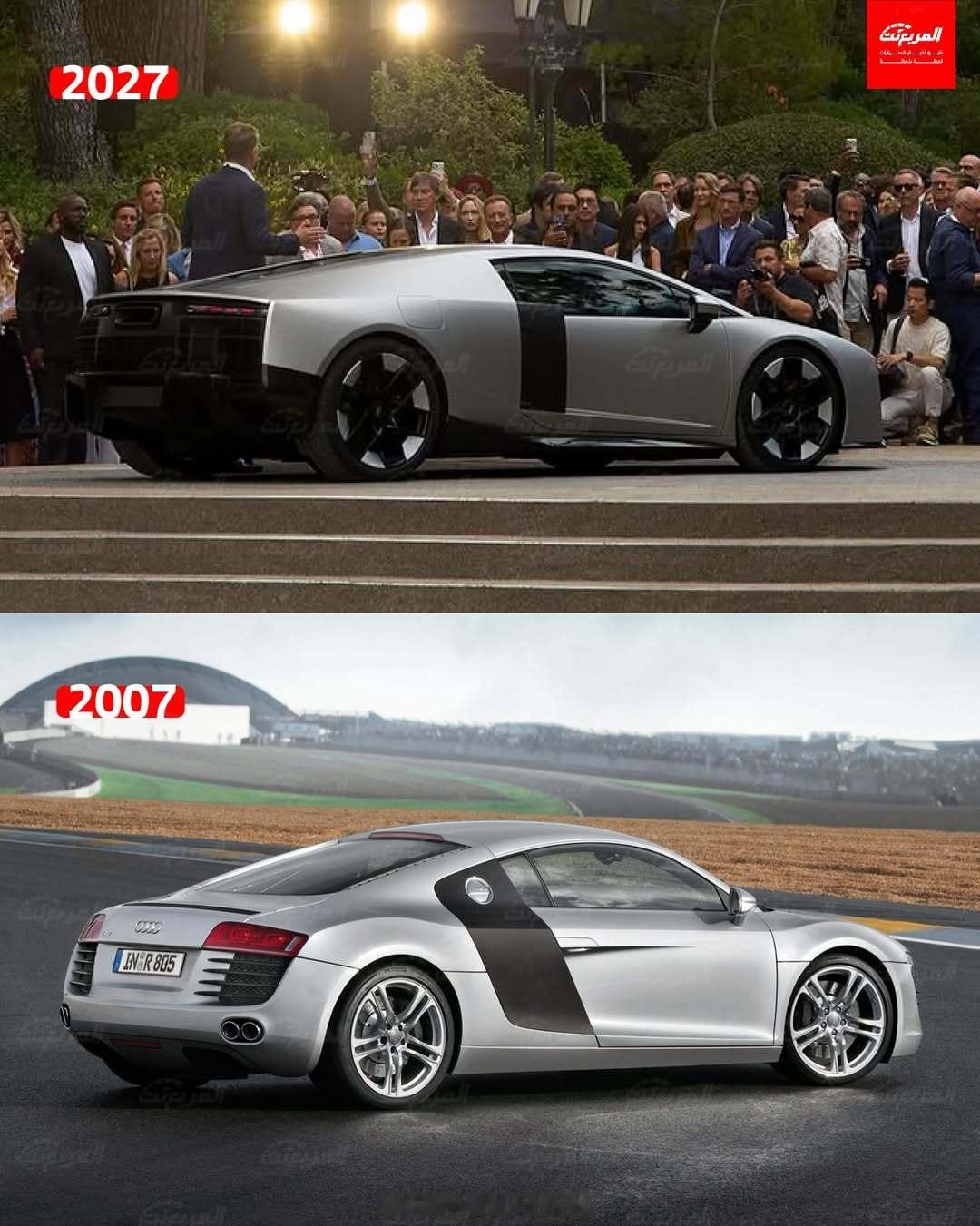 奥迪超级跑车20年进化论从2007年的R8👽到2027年的Nuvolari👽