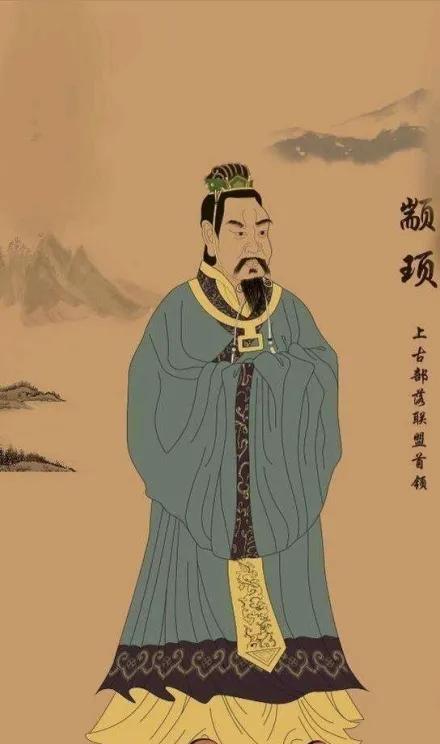 颛顼——号高阳氏！[心]生于若水，居于帝丘（今河南濮阳），其祖父为黄帝，有圣德而