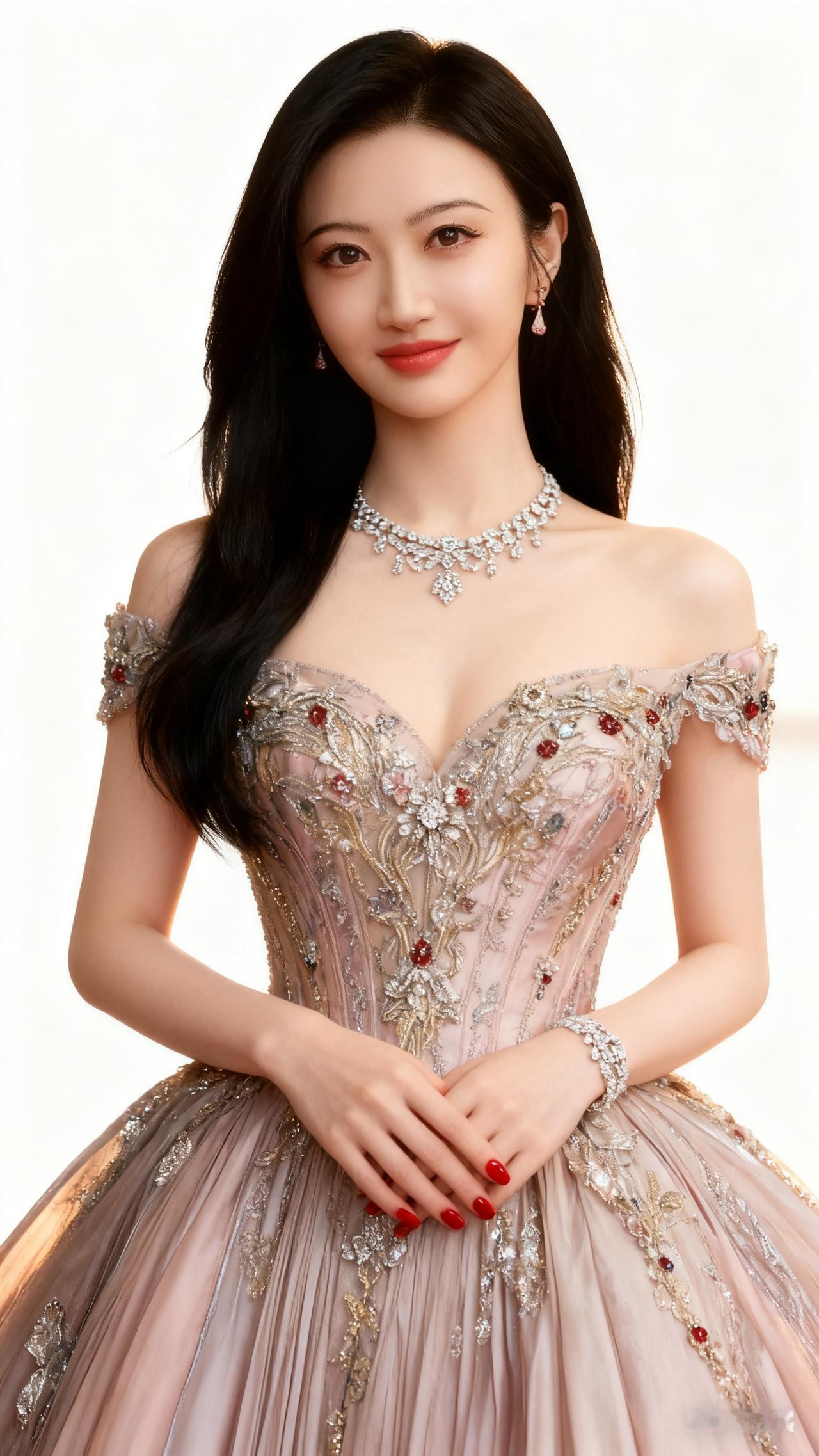 梦幻粉裙公主风，优雅气质满满！👗✨