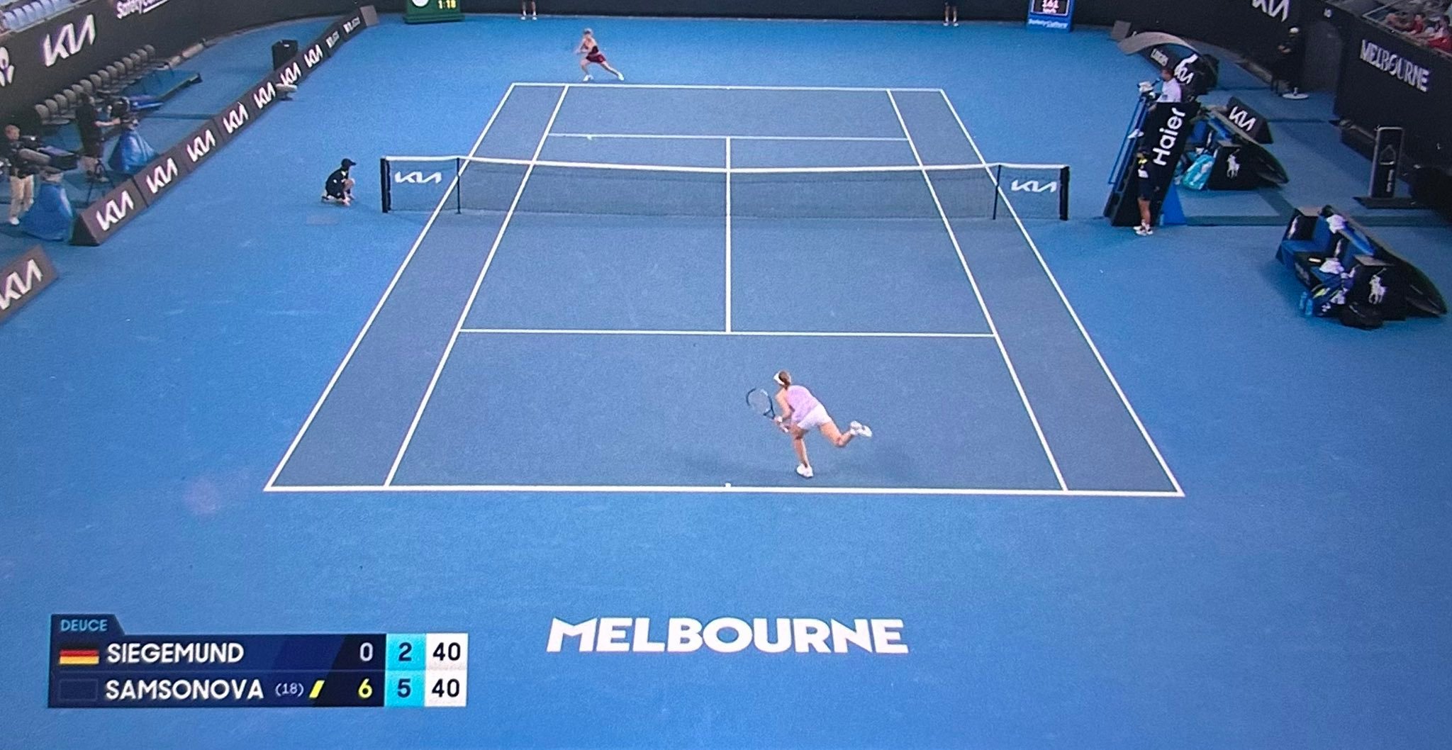 西格蒙德0-6、2-5落后大逆转萨姆索诺娃！这很澳网澳网2026网球