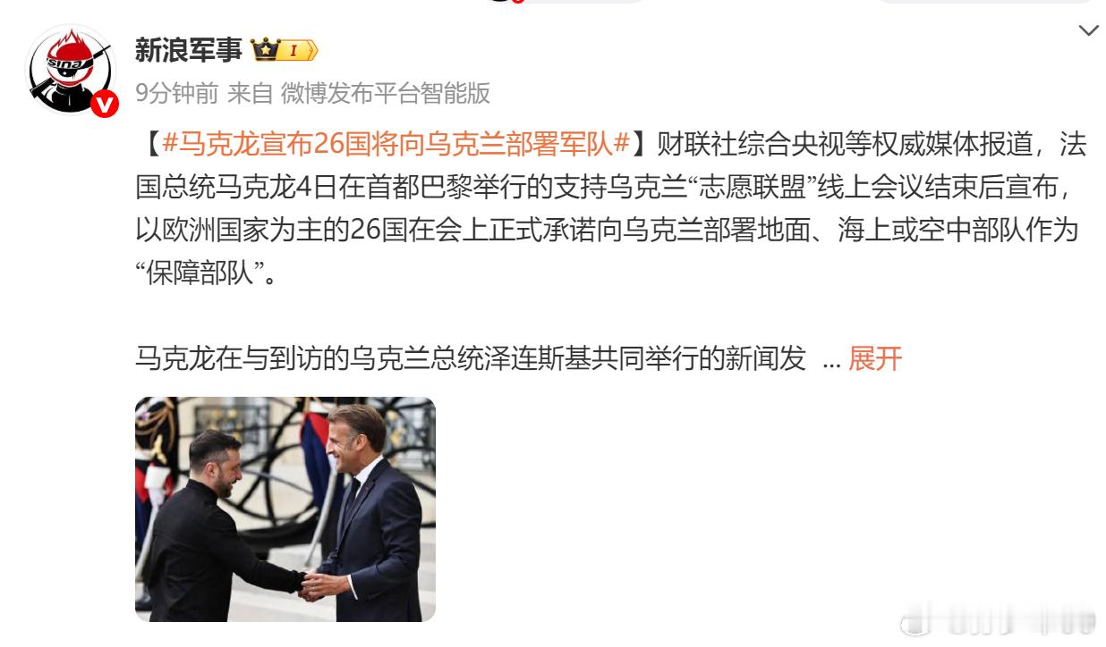 当天这场“志愿联盟”线上会议由马克龙和英国首相斯塔默共同主持，主要议题是对乌安全