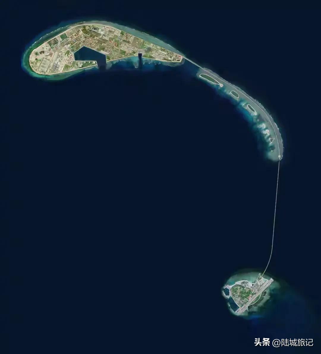 【中国海南:“七连屿填海造桥工程”】:“七连屿”位于永兴岛东北方向4海里，“七连