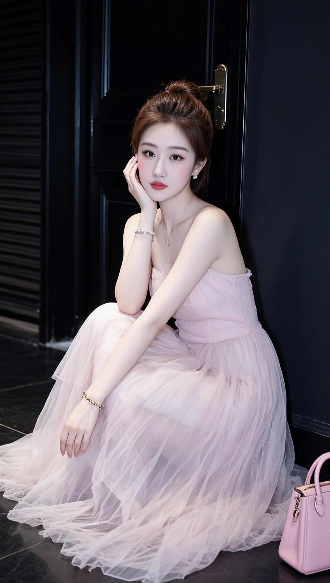 AI温柔纱裙写真 抖音ai创作