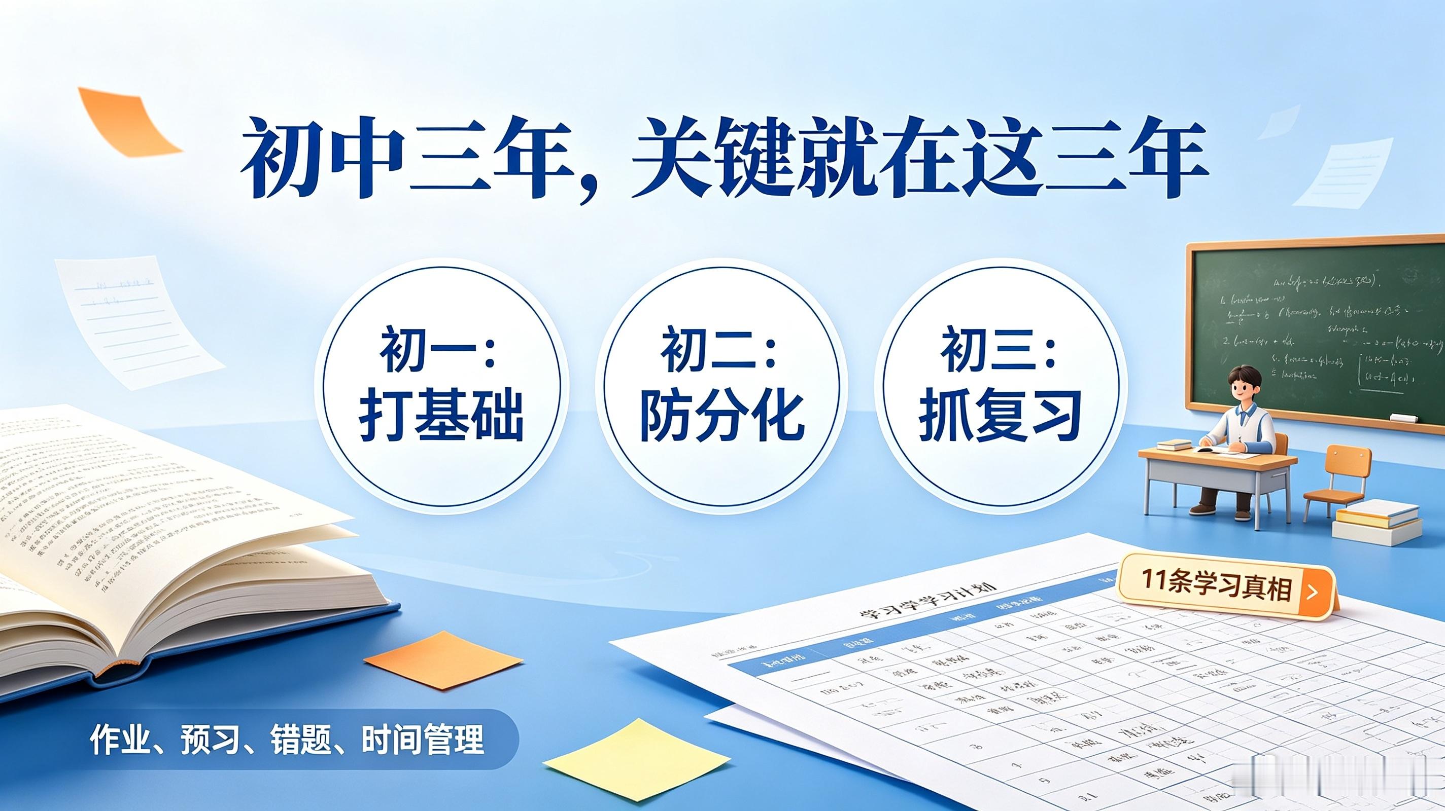 退休班主任总结初中学习真相:深耕教学几十年的退休班主任坦言：初中三年成绩分层、中