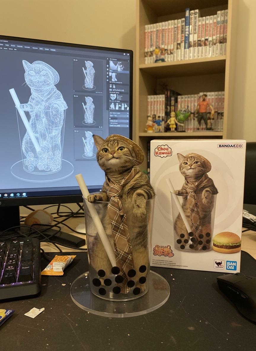 做了个我家猫咪手办！好可爱。