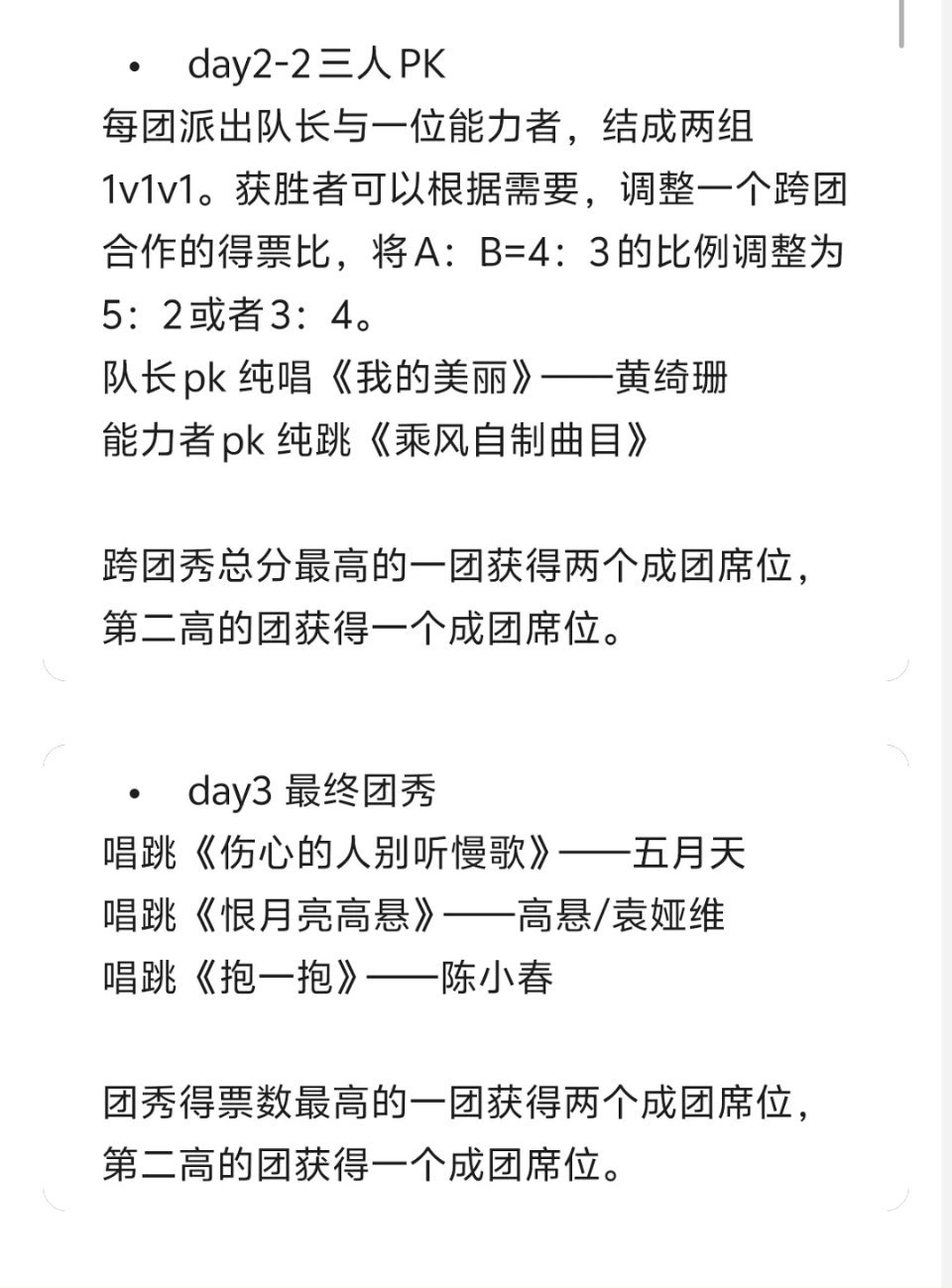 决赛赛制🍉？day2啥意思 
