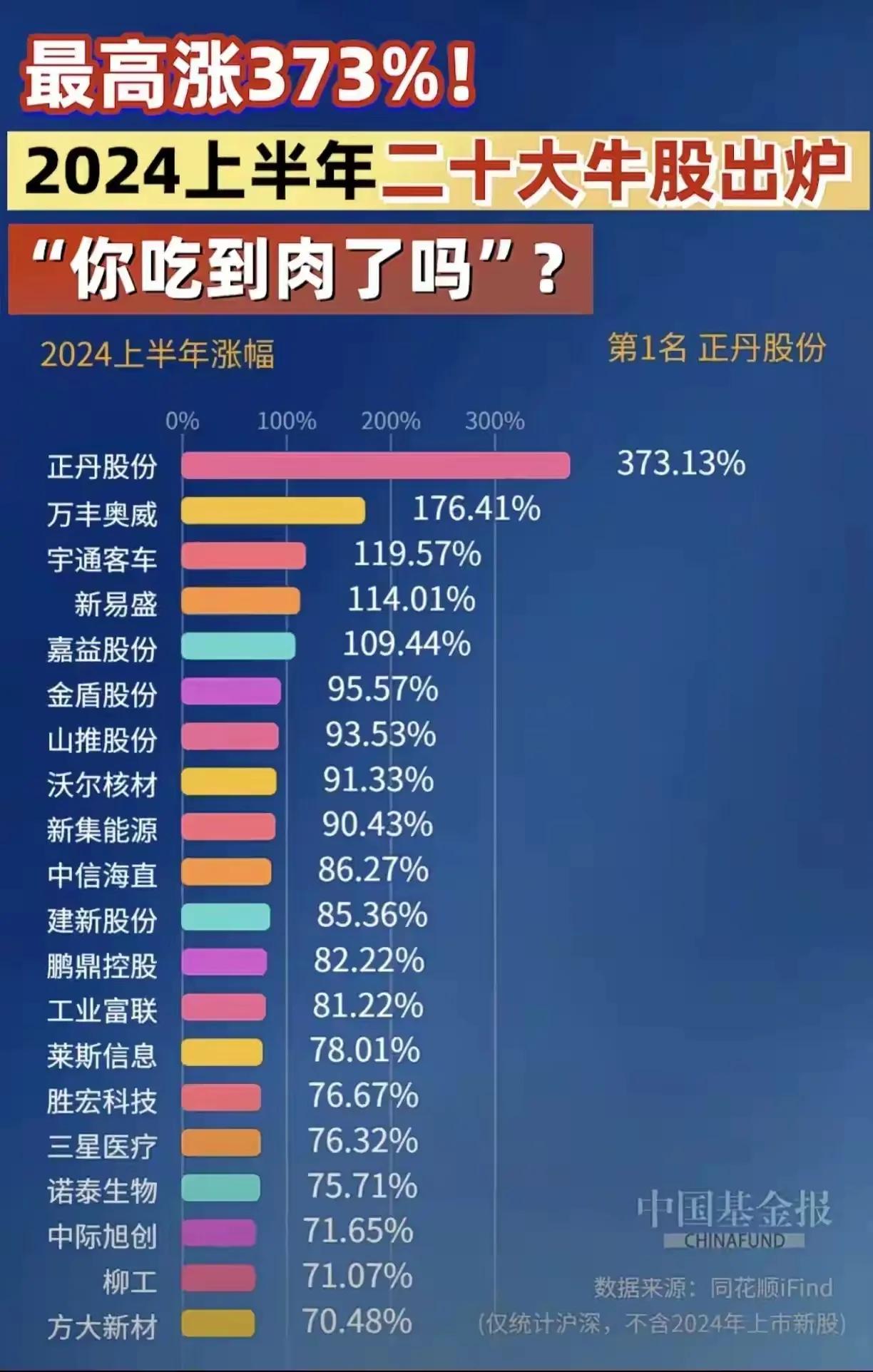 2024年上半年牛股20强