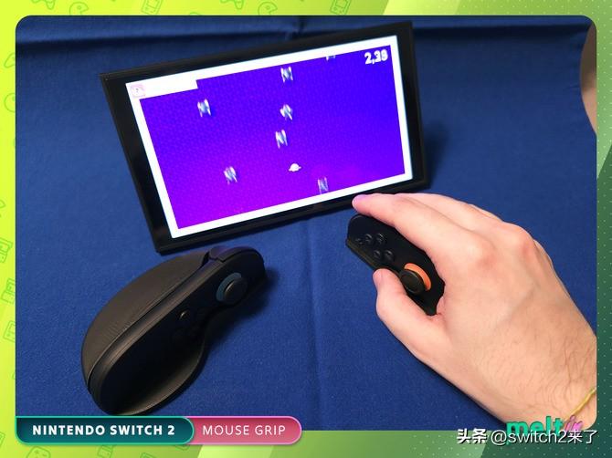 任天堂新主机switch 2的手柄新增了鼠标功能，不过纤细的握法用起来并没有那么