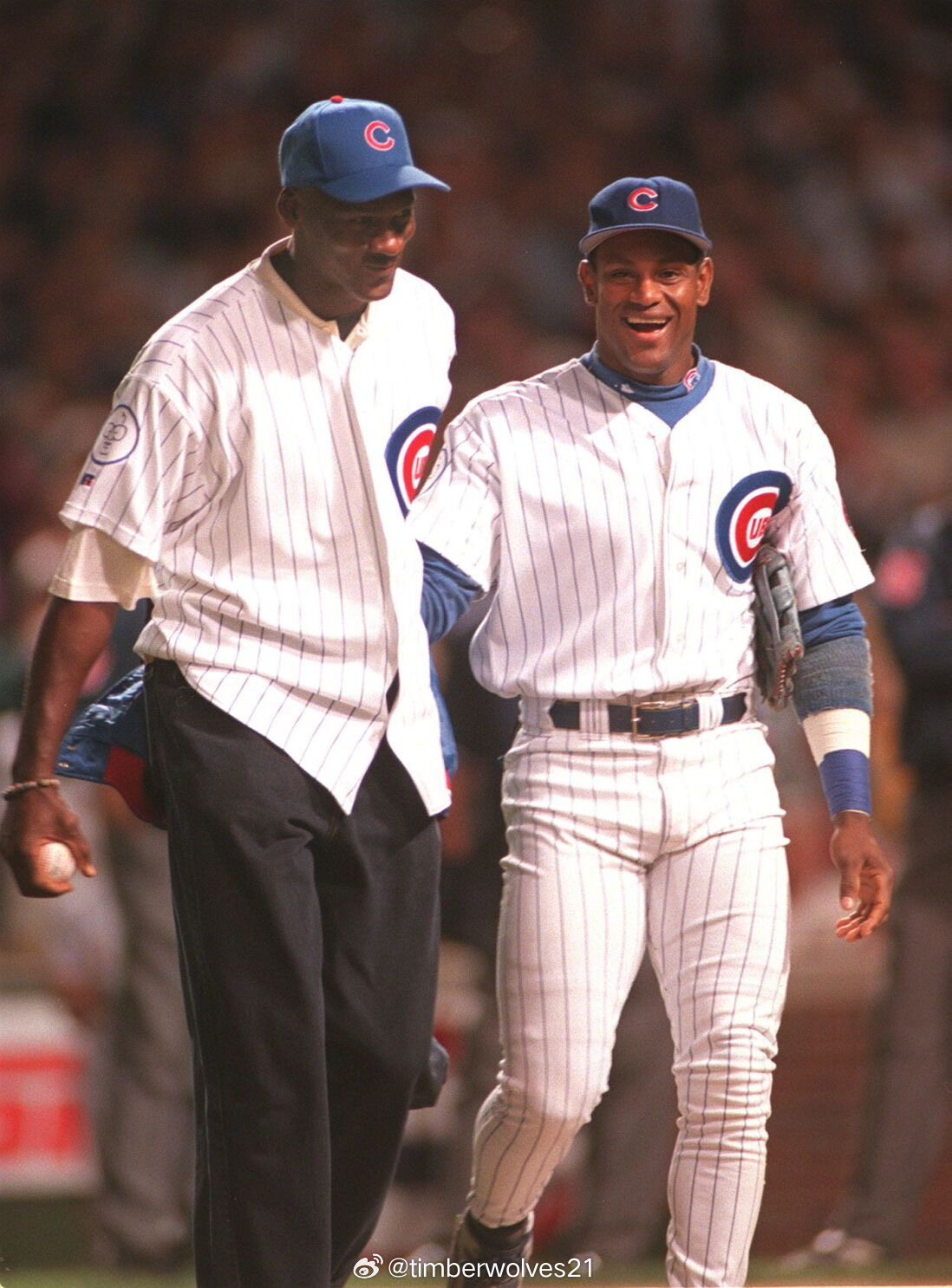 Michael Jordan and Sammy Sosa.1998. ​​​