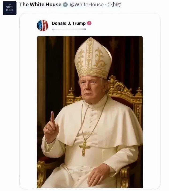 特朗普深夜狂发12条动态！从耶稣扮相到伊朗封锁，这一夜太疯了。

特朗普是真没把