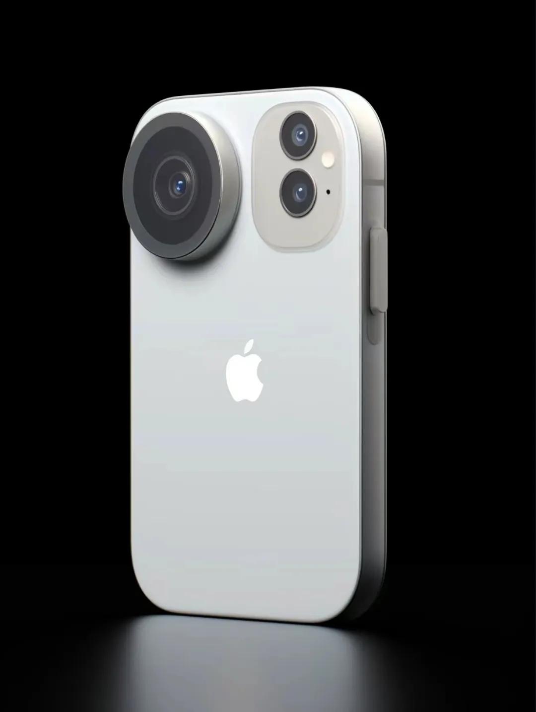 如果iPhone 18长这样，你喜欢吗？
1、磁吸式可拆卸大底摄像头，20倍光学