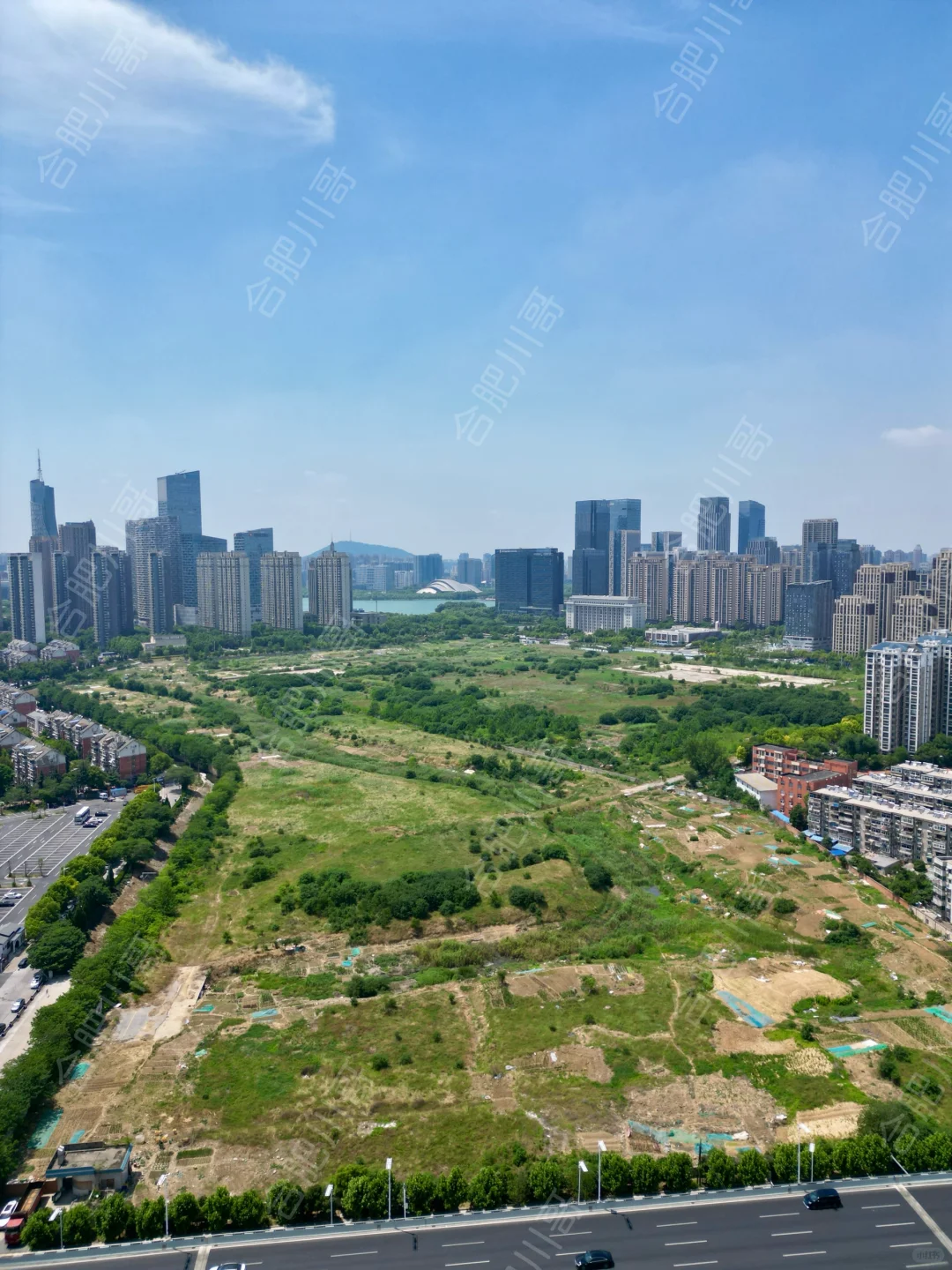 政务红四方地块现状，三宗地块即将上市了。