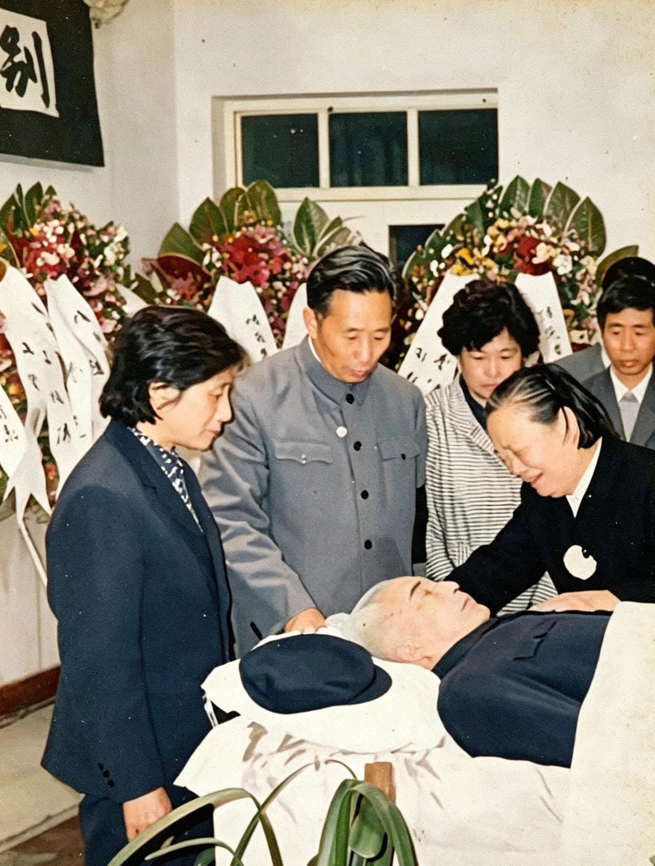 这张罕见送别​老照片，定格了1989年​北京​八宝山革命公墓八宝山革命公墓里那场