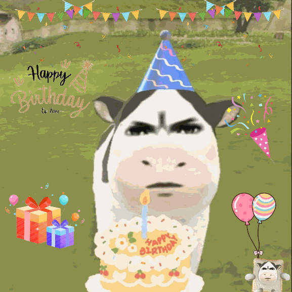 My favorite little cow,Happy birthday!🎂