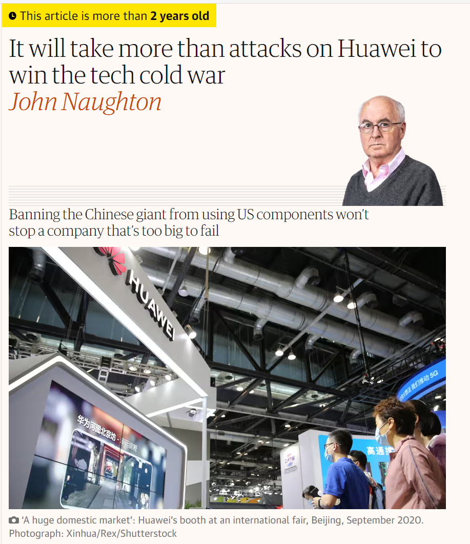 #华为#过去三年，看到一些中国民间分析师跟英美智库分析师在华为的命运结局上出现重