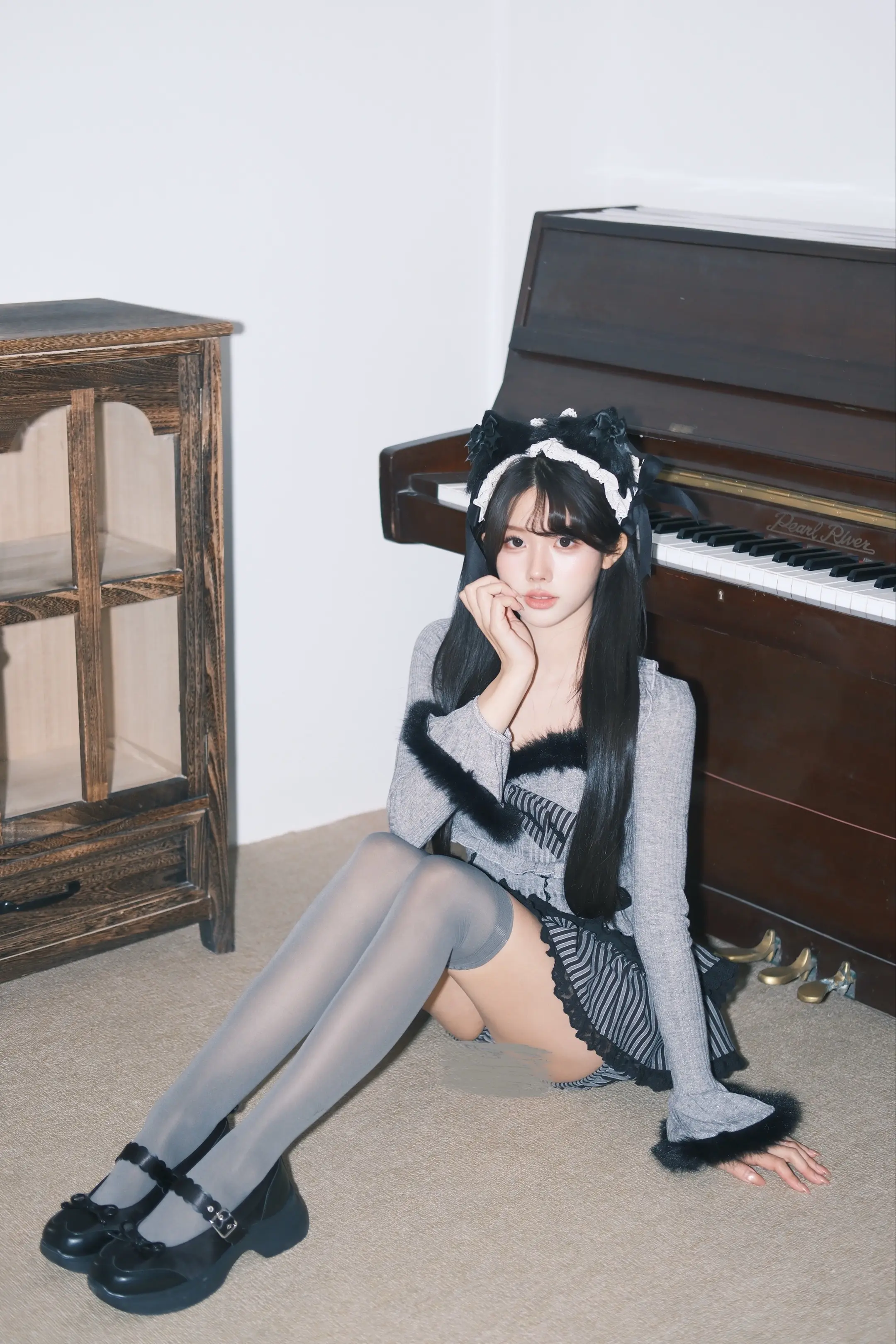 🩶。星灰绒雪 今日inspo 是灰色小兔🐰 富士拍照好喜欢！