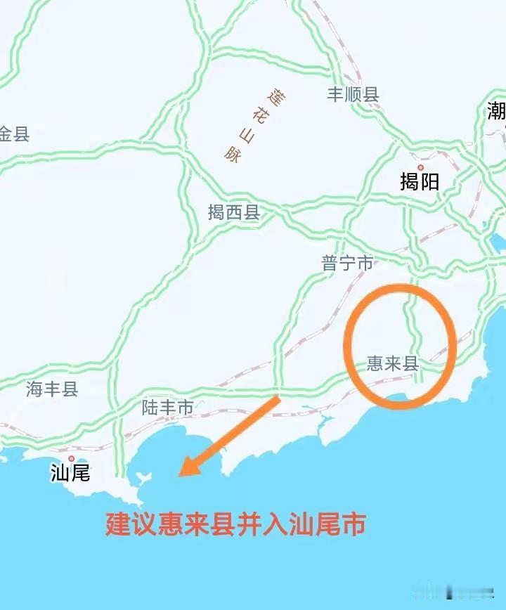 惠来县，不注意我以为是惠州下辖一个县，跟惠州我经常混错，这座在潮汕地区人口百万大