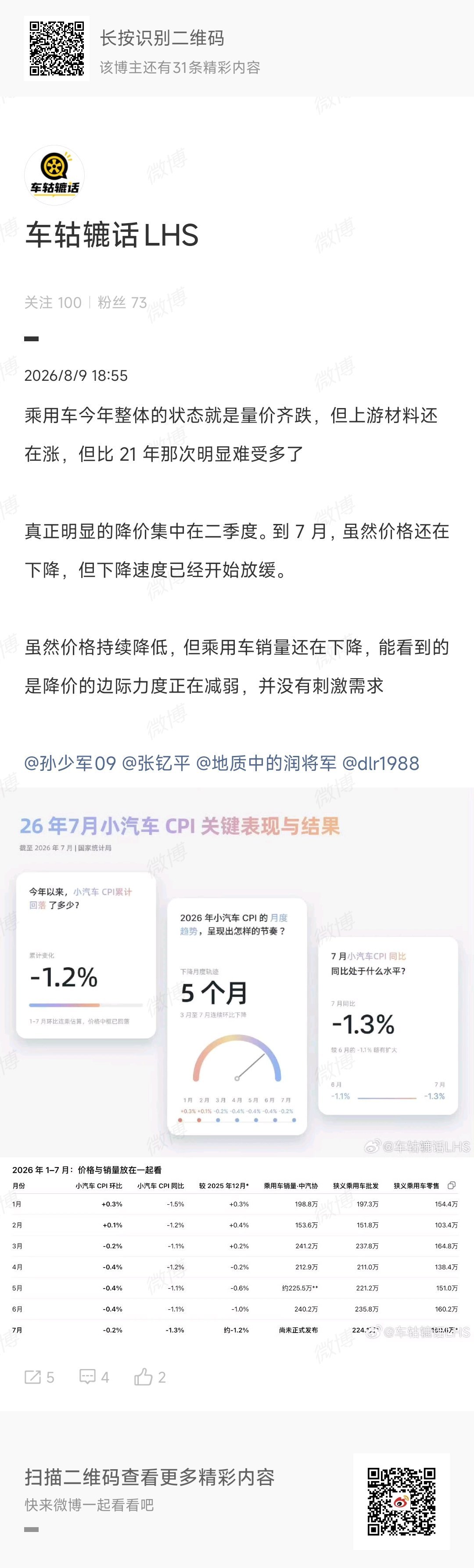 价格降了，但车市还是那个车市。数据上看，降价集中在二季度，进入7月降幅已经收窄了
