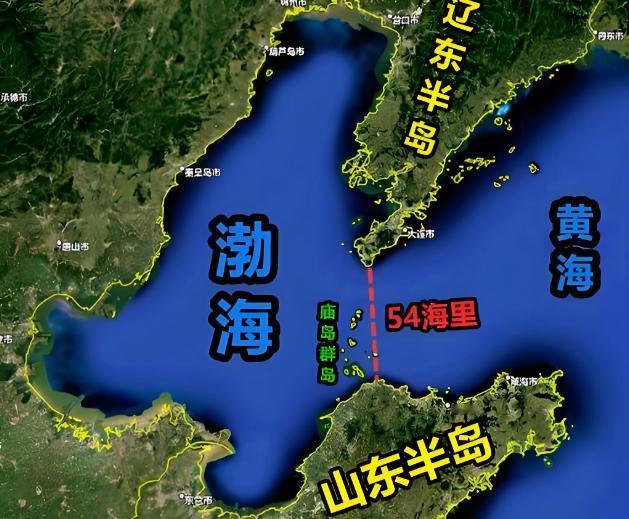 毛主席真是高明，不服不行！原来今天的渤海能完全属于中国，没有一艘外船胆敢驶入，完