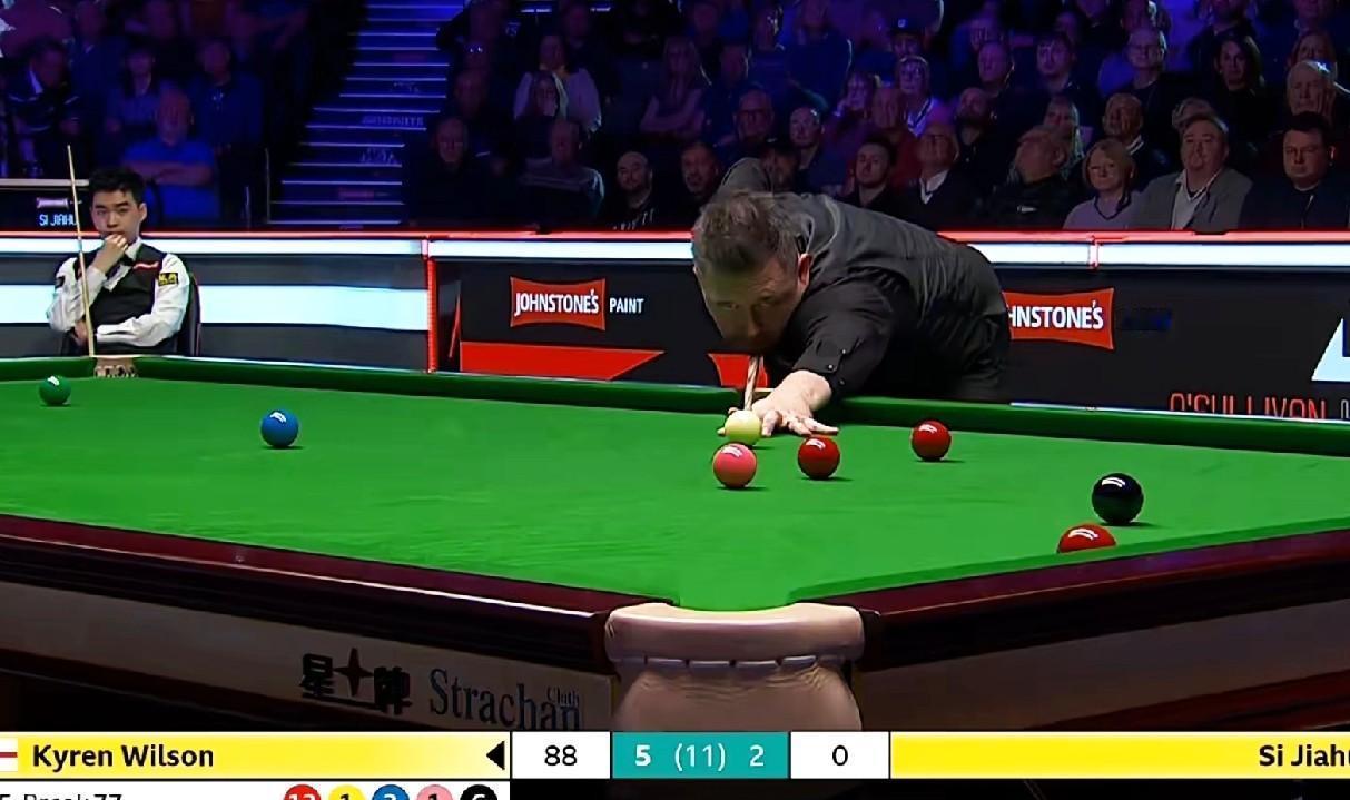 凯伦·威尔逊6-2大胜斯佳辉，晋级大师赛8强，又一个6-2的比赛，当记分牌定格在