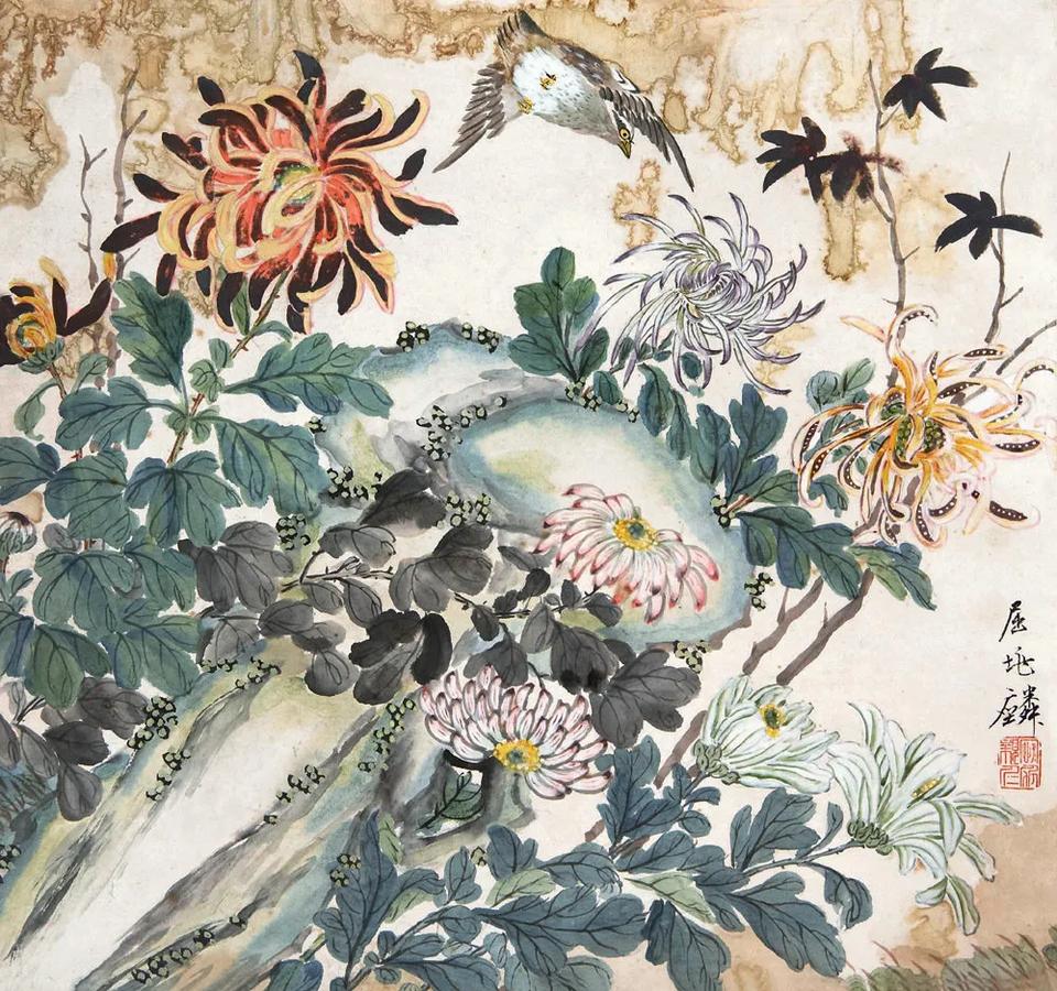 【屈兆麟 清 花鸟画动物画：从宫廷画匠到市井画师，他的笔端藏着两朝风月】
 
1