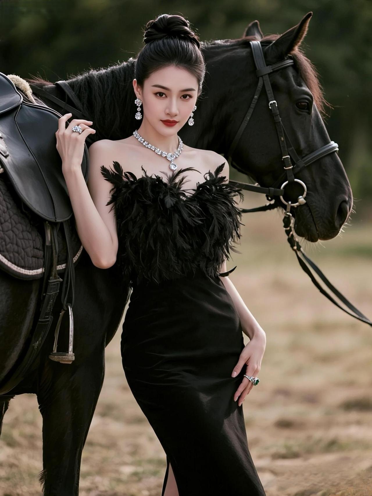 抖音玩法合伙人计划 当 黑骑士  又美又飒 策马奔腾