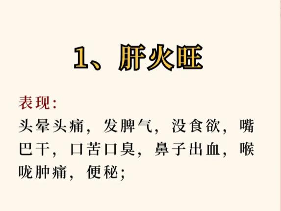 肝、心、脾、肺、肾火旺，5 种 “上火” 表现，你中招了吗？