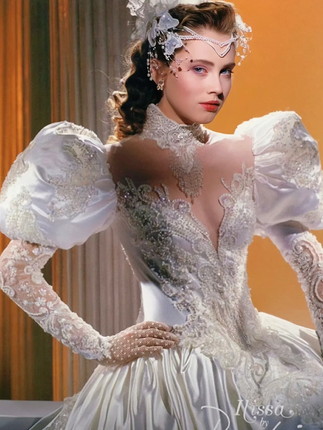 啊啊啊美到无法用语言形容‼️‼️‼️ 90年代的婚纱造型👰