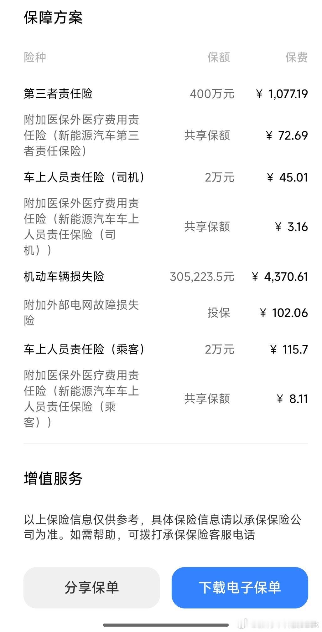 小米YU7Max第二年续保，坐标：广州0出险0违章，商业险:5700左右（400