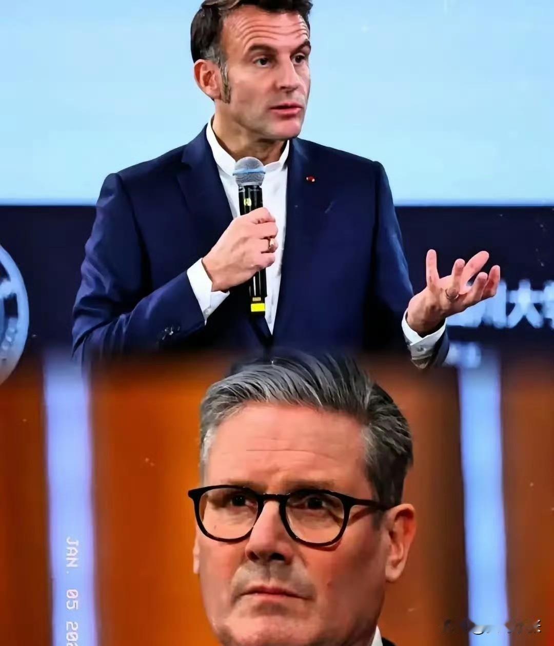 英法两国联盟，誓与老美统一战线💪
法：马克龙事不关己，闷不作声，惹不起躲得起的