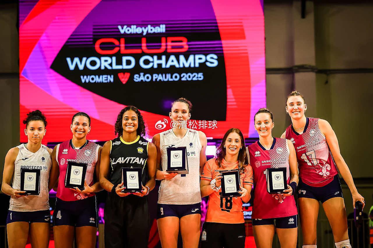【图集】2025年世界女排俱乐部锦标赛（女排世俱杯）最佳阵容颁奖图集MVP：安特