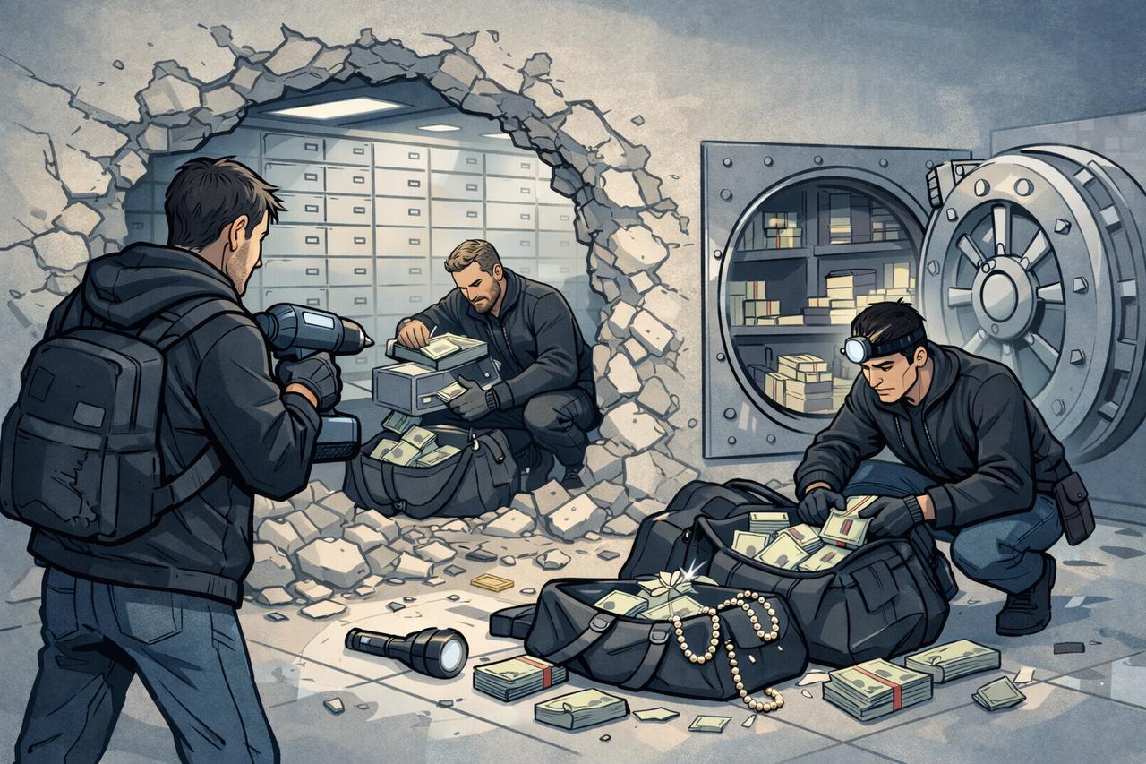 【电影照进现实，德国一银行金库遭打洞盗窃，损失上千万欧元】
据路透社12月30日