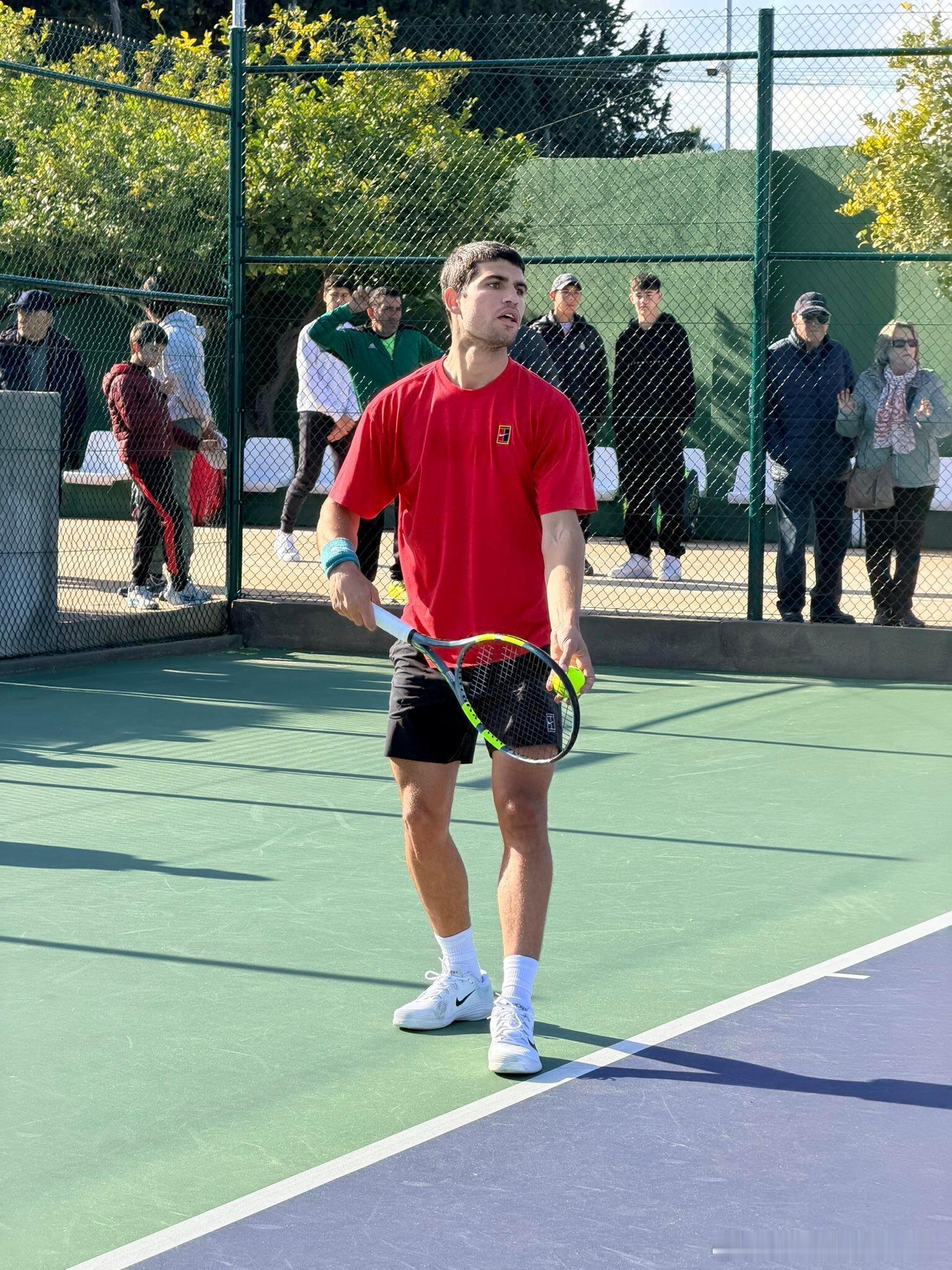 阿尔卡拉斯今日份训练阿尔卡拉斯训练网球talking大会ATP