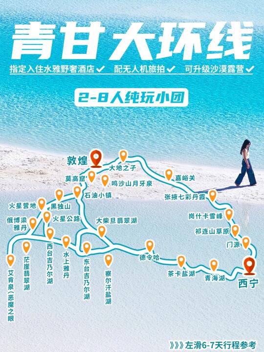 青甘6-7日大环线🚘2-8人纯玩小团💰人均2k+