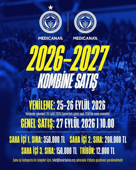 土超费内巴切 2026/27 赛季排球套票开售套票包含男女排全部主场比赛场地内第