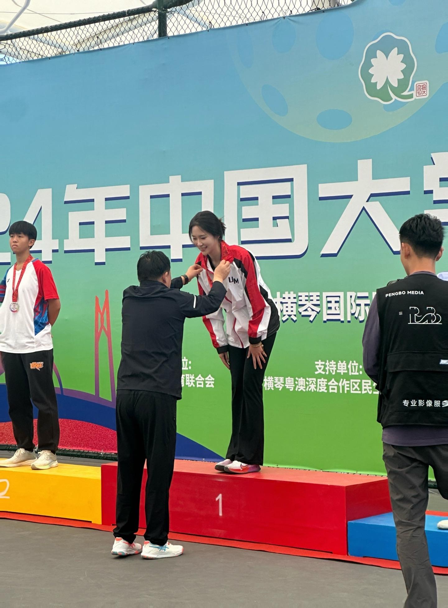 全国大学生匹克球挑战赛冠军🏆 首届全国大学生匹克球挑战赛单打冠军🏆...