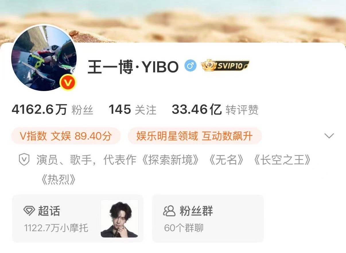 哇哦～ 王一博33.46亿转赞评好棒哦  💚💚💚 ​​​