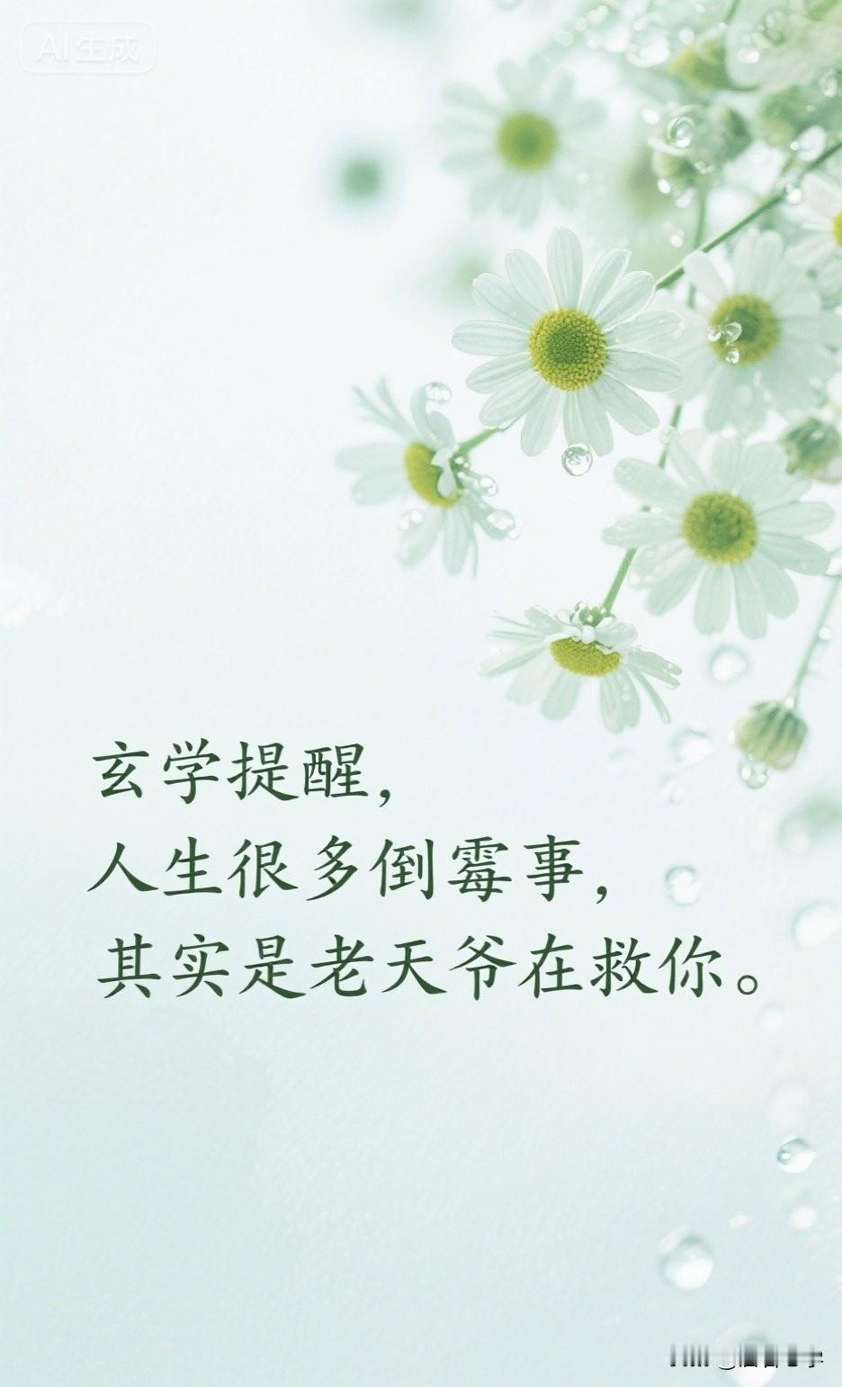 “玄学提醒，人生很多倒霉事，其实是老天爷在救你。”

你一定有过这样的时刻，或者