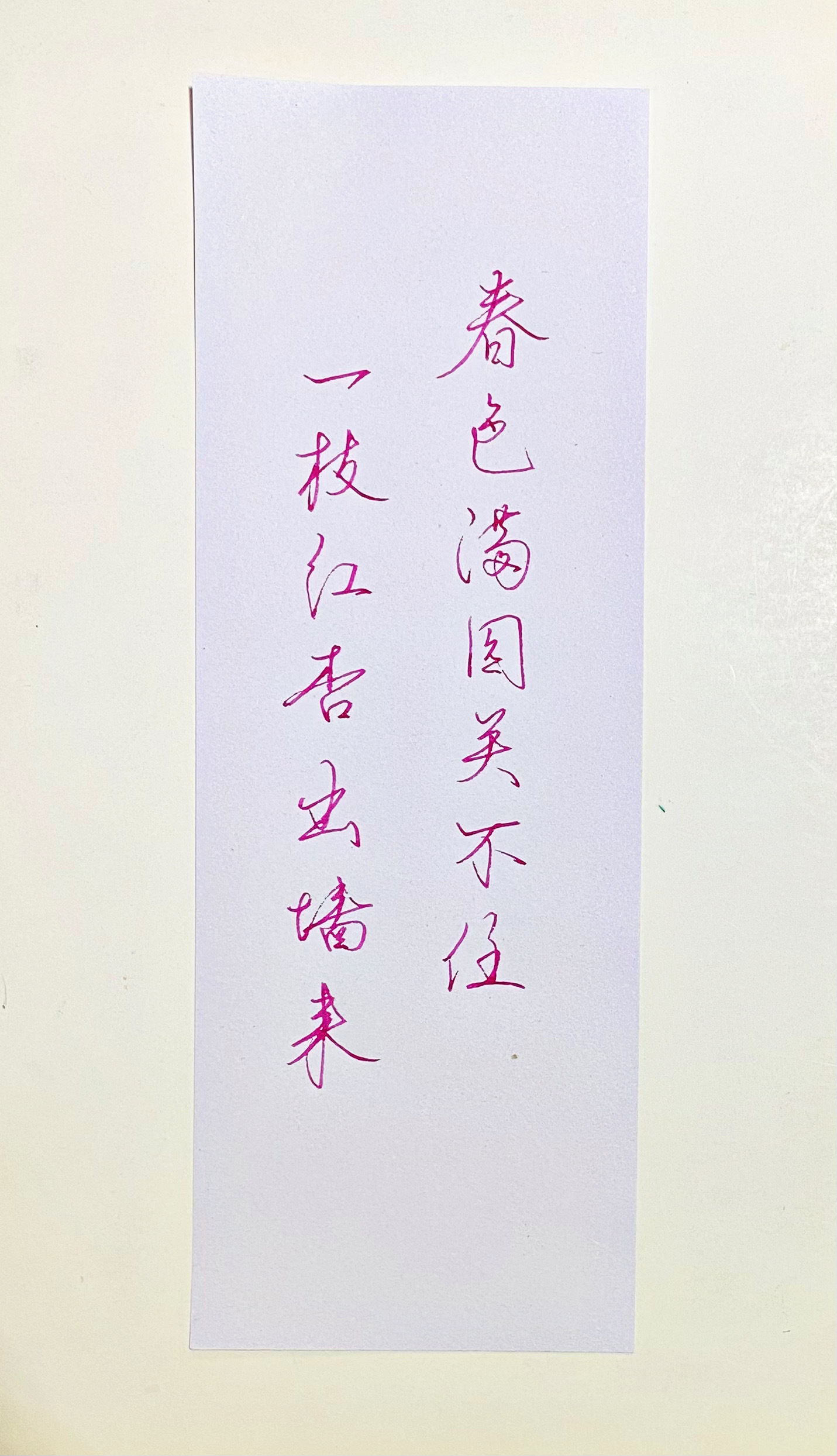 一起写写字[超话]  春色满园关不住。 ​​​