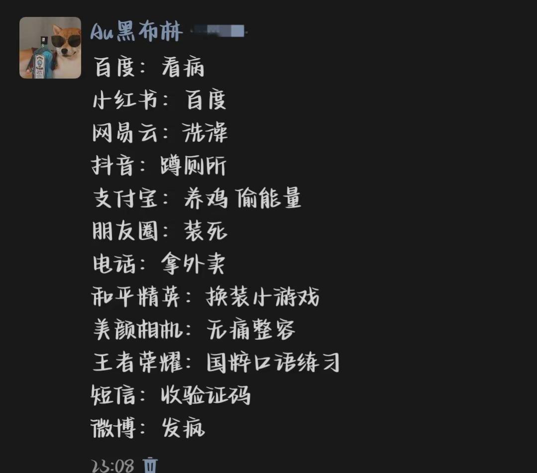 《各大APP的正确用途》发疯 精神状态