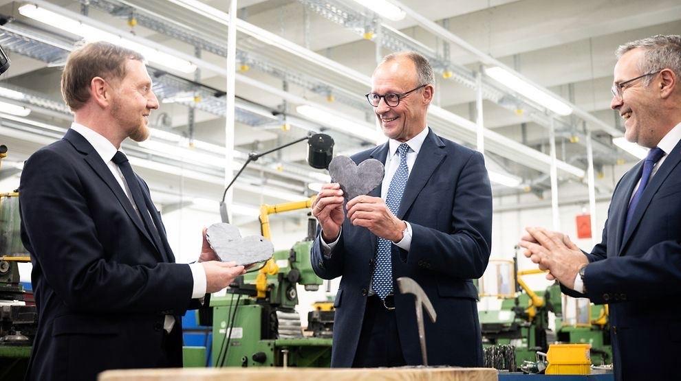 德国联邦总理默茨的 首次访问 系列进入下一轮！这次是在东部德国的萨克森州。这是他